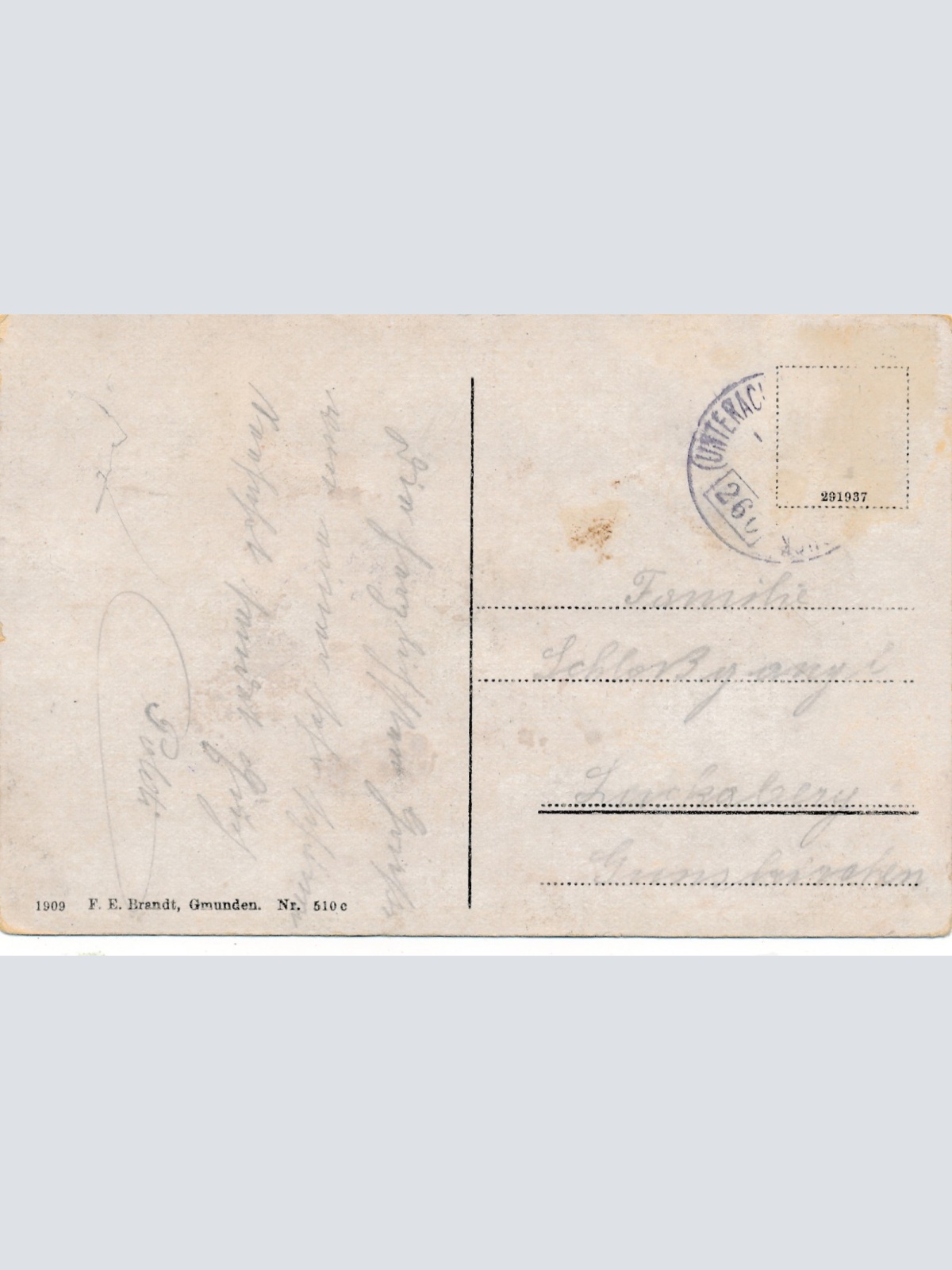 AK aus Burgau am Attersee gegen den Schafbe Oberösterreich Ansichtskarte (15340)