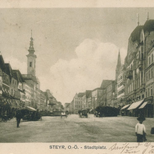 AK aus Steyr Stadtplatz Oberösterreich Ansichtskarte (15385)