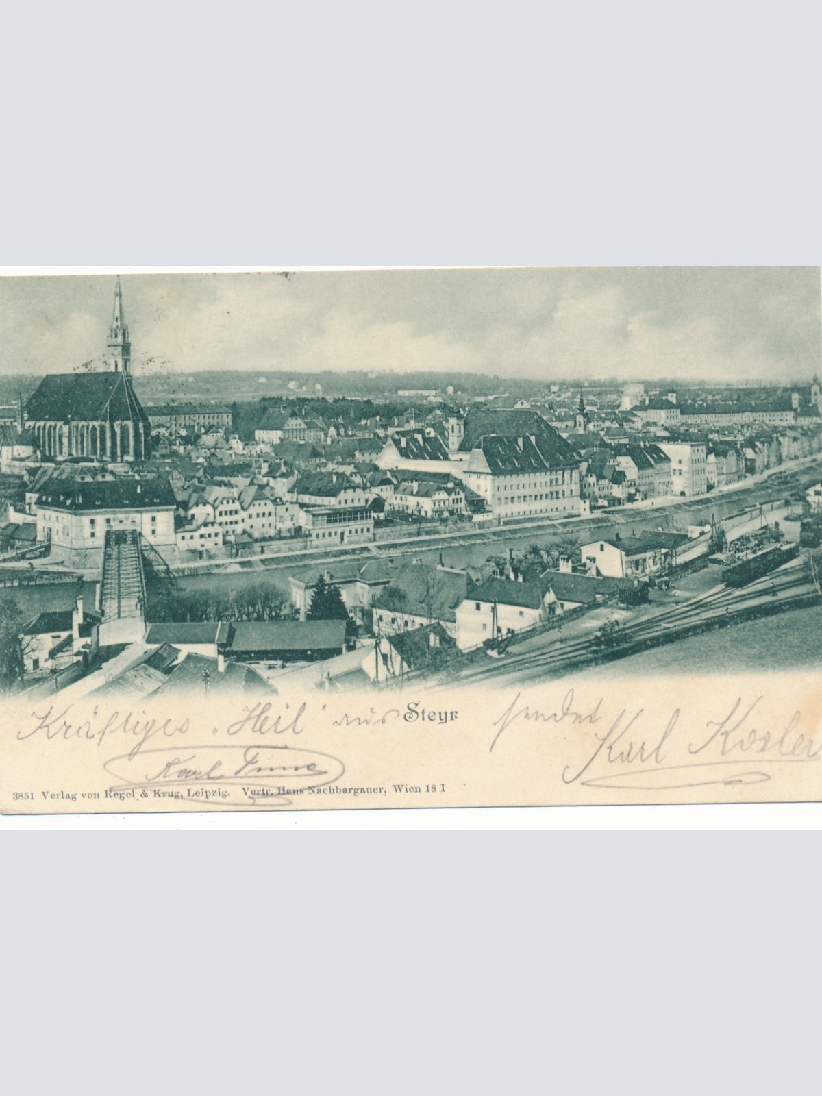 AK aus Steyr Oberösterreich Ansichtskarte (15390)