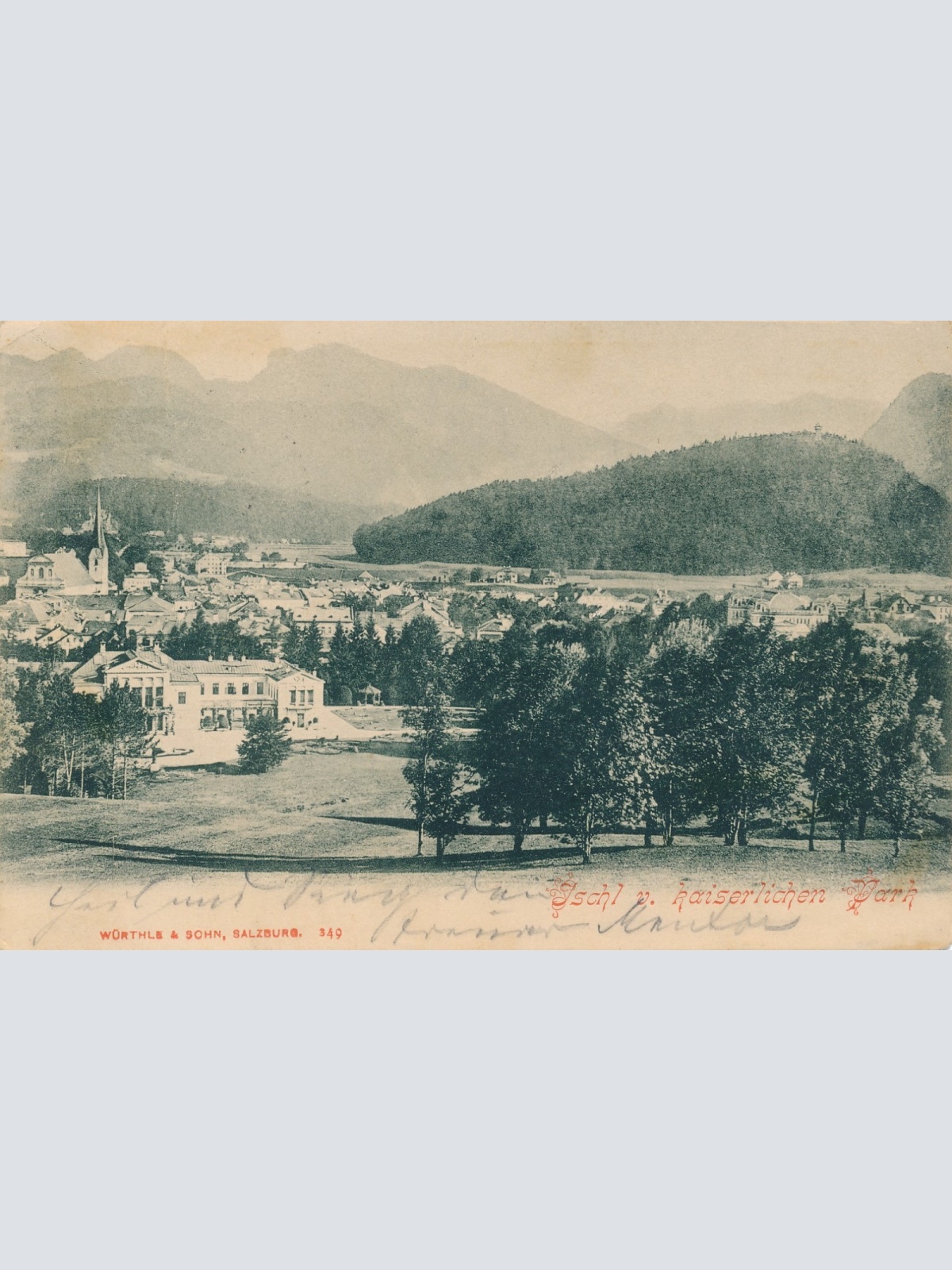 AK aus Bad Ischl u Kaiserlichen Park Oberösterreich Ansichtskarte (15578)