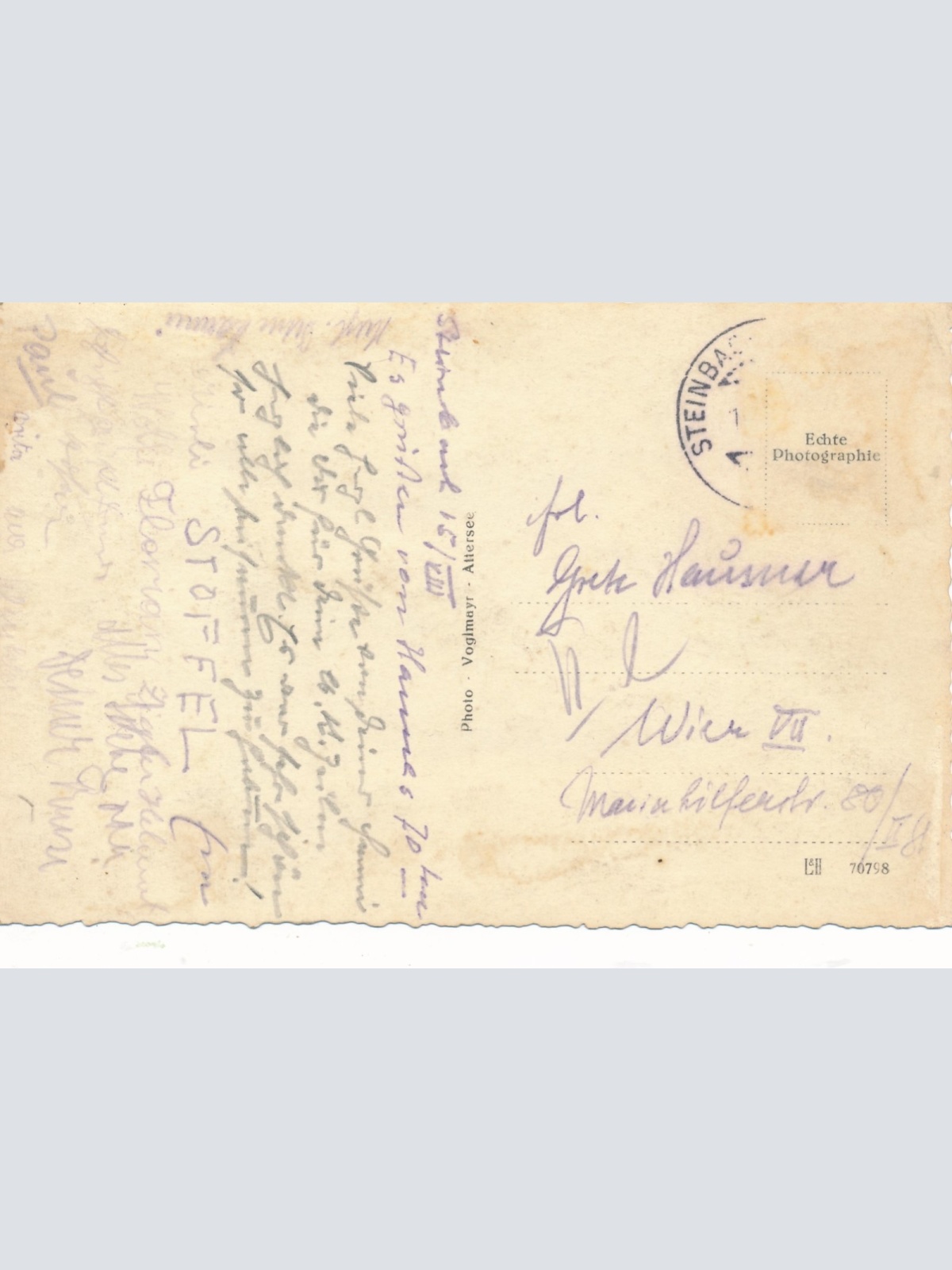 AK aus Kienklause bei Steinbach am Attersee Oberösterreich Ansichtskarte (15574)