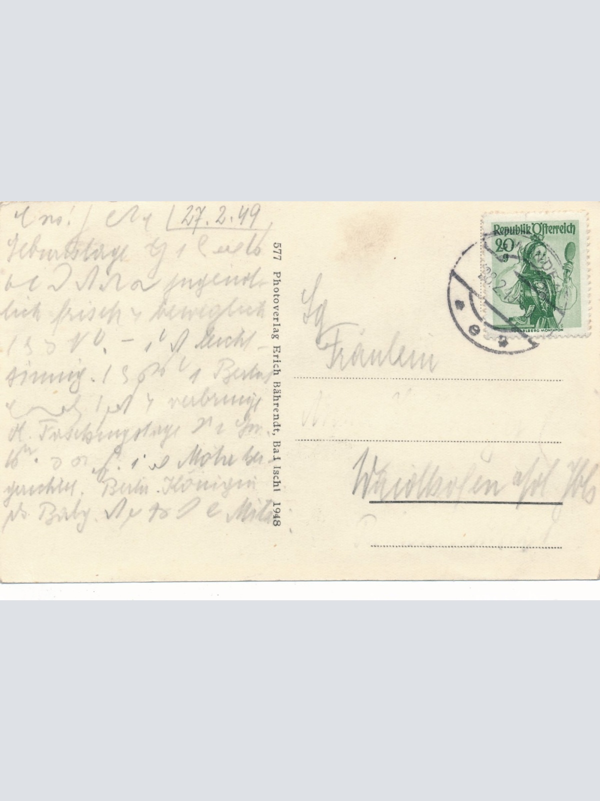 AK aus Gmunden Hotel Austria OÖ Ansichtskarte (15627)