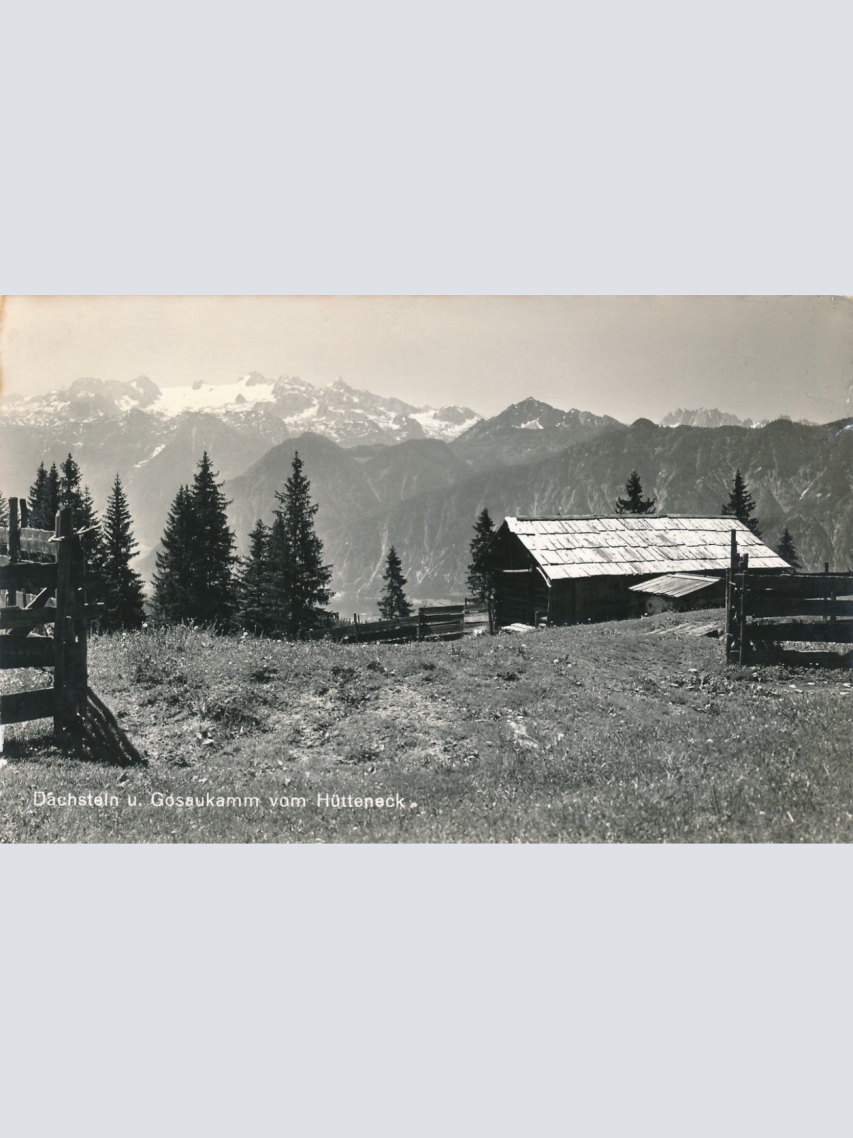 AK Dachstein mit Gosaukamm vom Hütteneck Oberösterreich Ansichtskarte (15562)