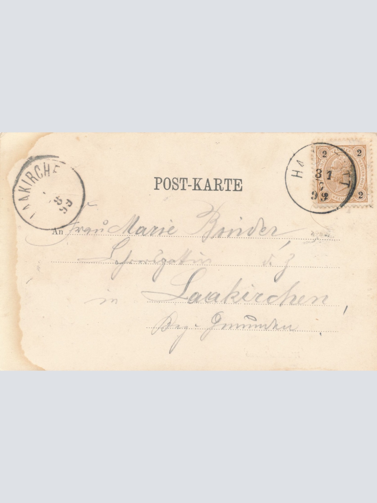 AK aus Gmunden OÖ Ansichtskarte (15634)