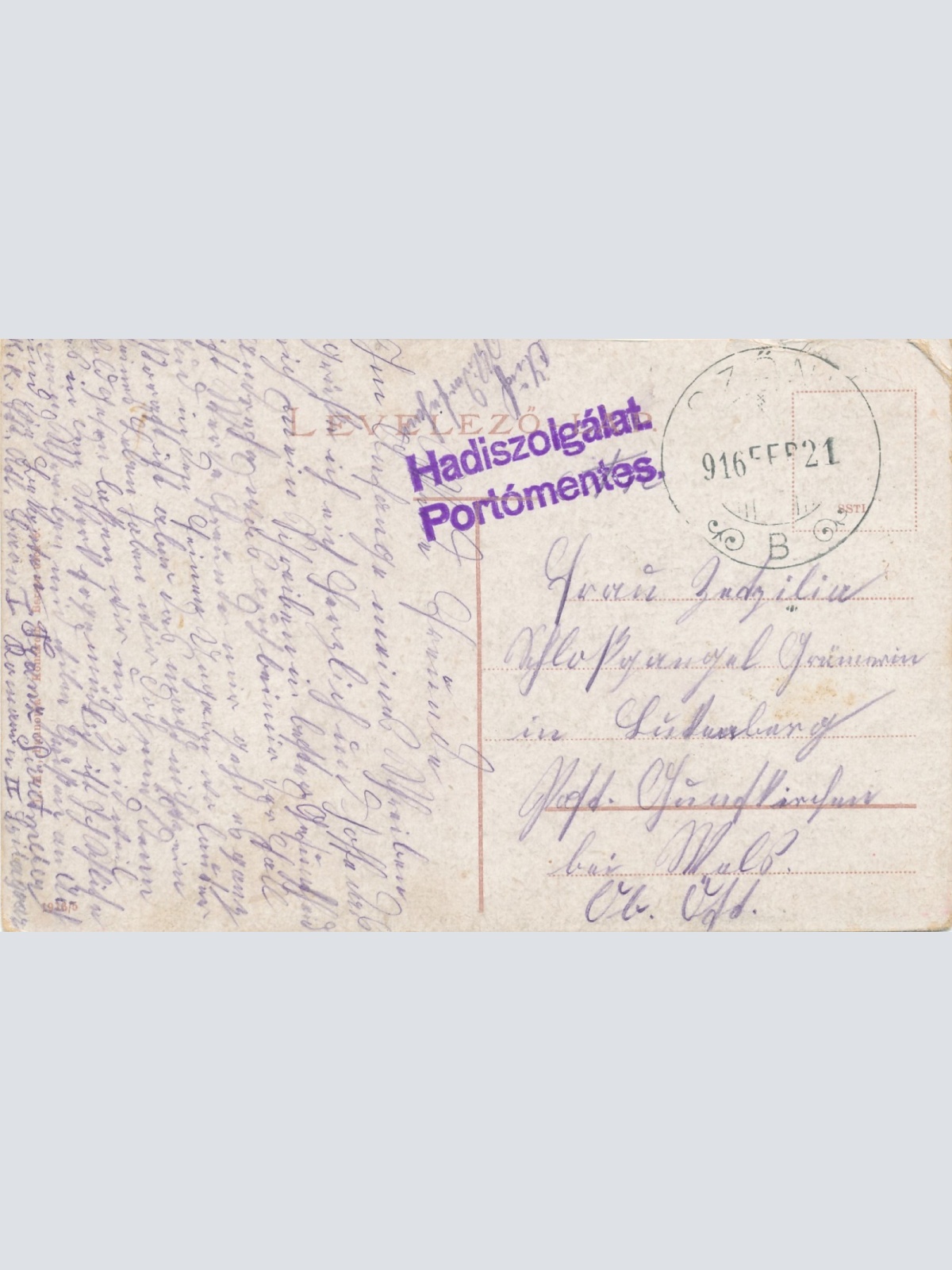 AK aus Kamarom Baross utca Barossgasse Ungarn Ansichtskarte (15174)