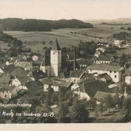 AK Raab im Innkreis Fliegeraufnahme Oberösterreich Ansichtskarte (15556)