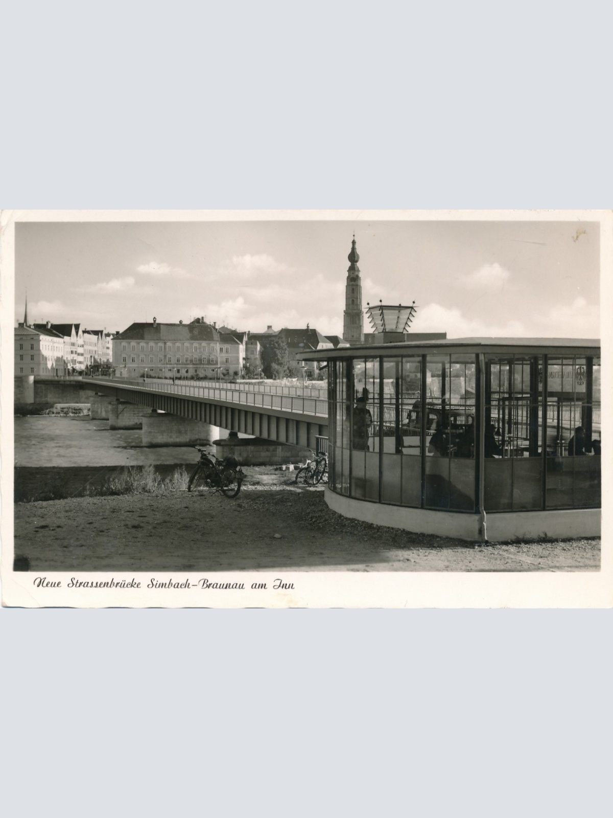 AK aus Braunau am Inn Neue Brücke Oberösterreich Ansichtskarte (15537)