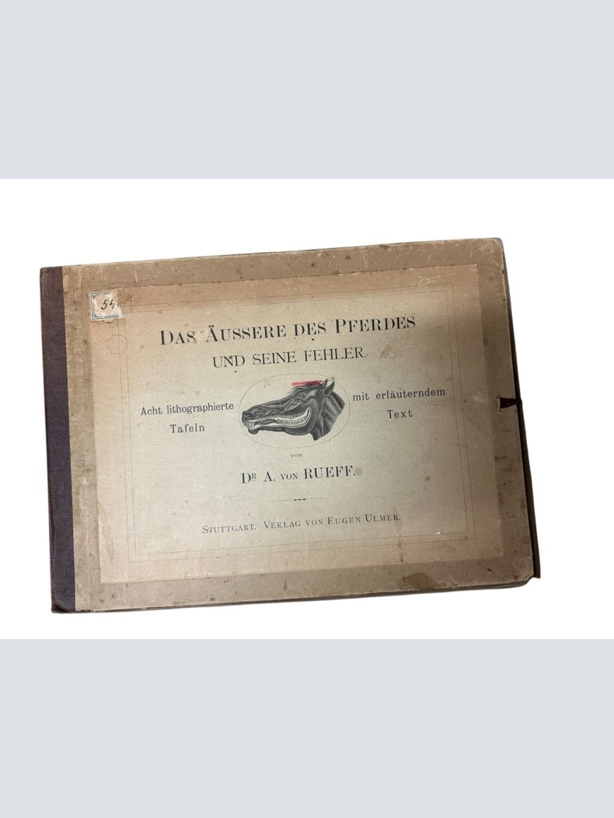 Das Äussere des Pferdes und seine Fehler. Acht lithographierte Tafeln mit erläut