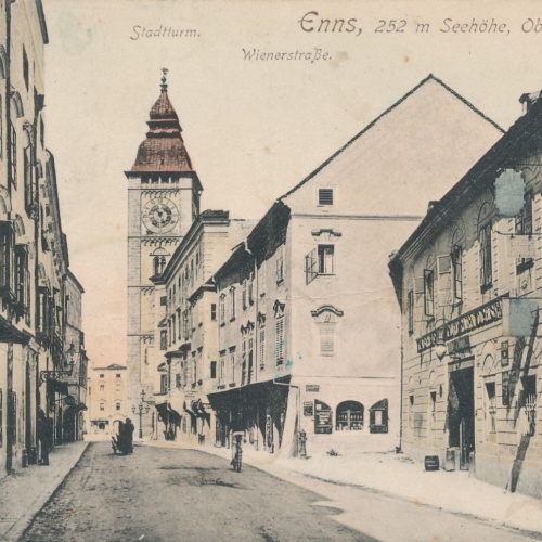 AK aus Enns Wienerstraße Oberösterreich Ansichtskarte (16235)
