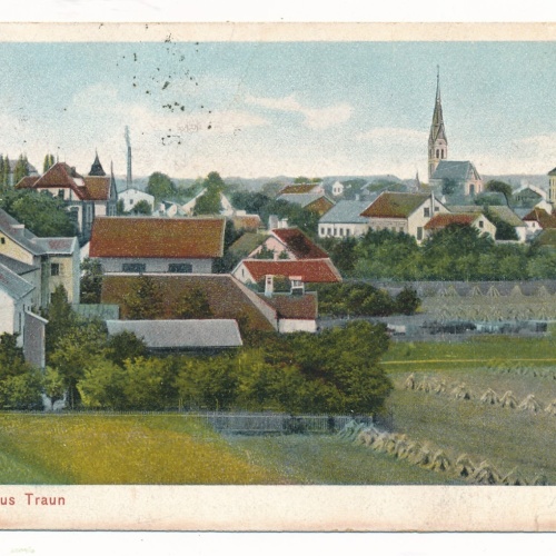 AK gruss aus Traun Oberösterreich (16347)