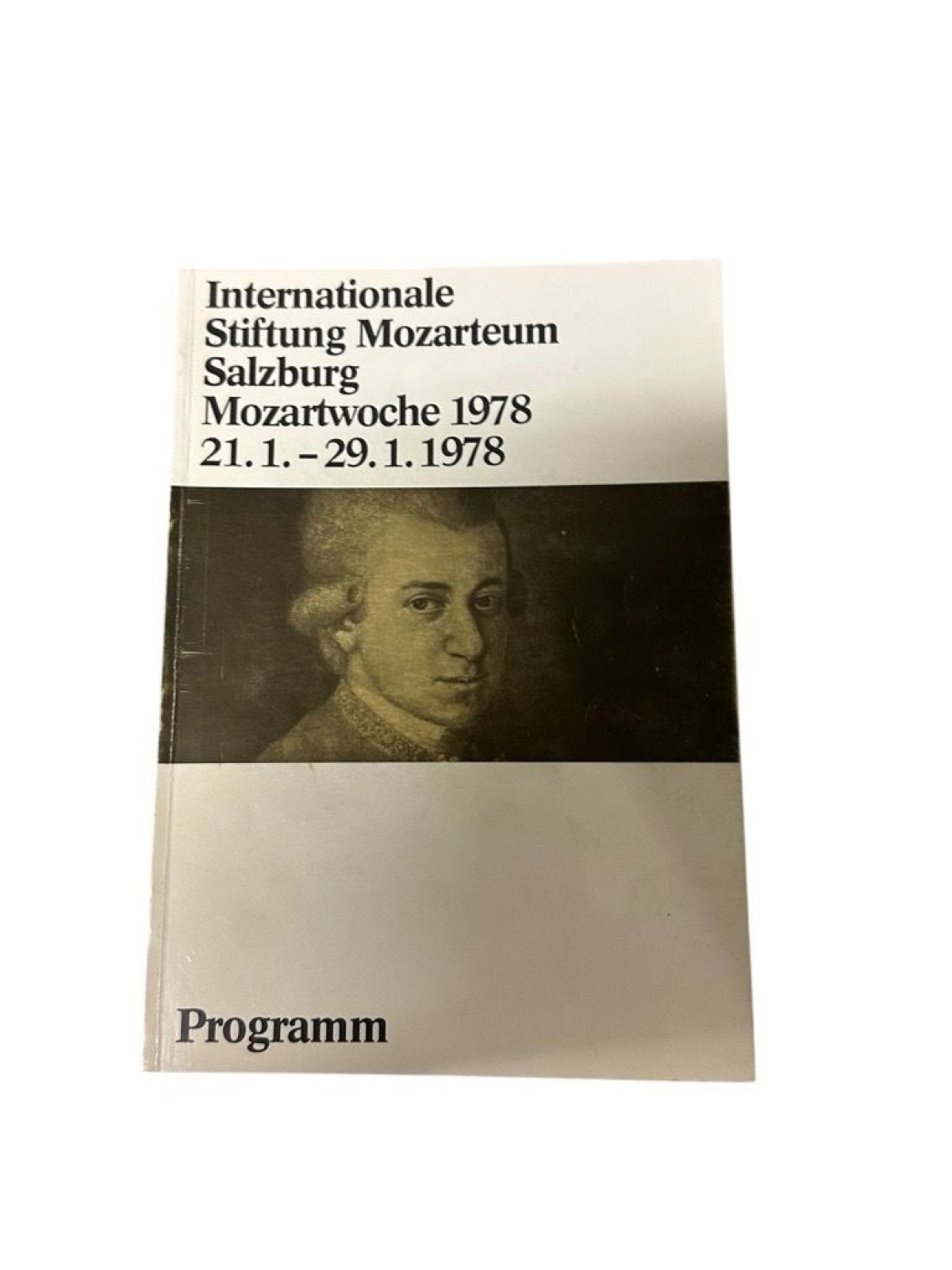 Internationale Stiftung Mozarteum Salzburg ; Mozartwoche 1978 vom 21. Jänner bis