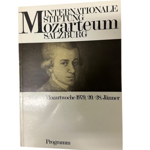 Internationale Stiftung Mozarteum Salzburg ; Mozartwoche 1979 vom 24. Jänner bis