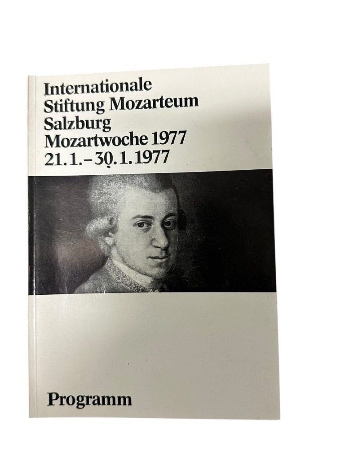 Internationale Stiftung Mozarteum Salzburg ; Mozartwoche 1977 vom 21. Jänner bis