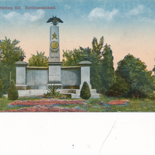 AK aus Oderberg BHF Jubiläumsdenkmal Brandenburg Ansichtskarte (16371)