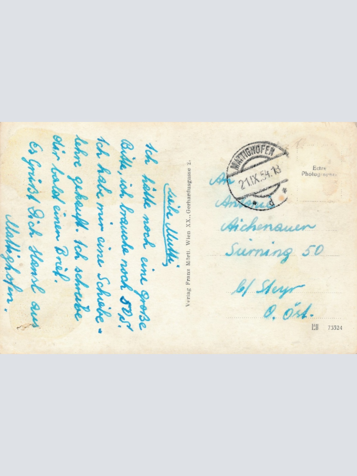 AK aus Mattighofen Berufsschule Oberöst. Ansichtskarte (16386)