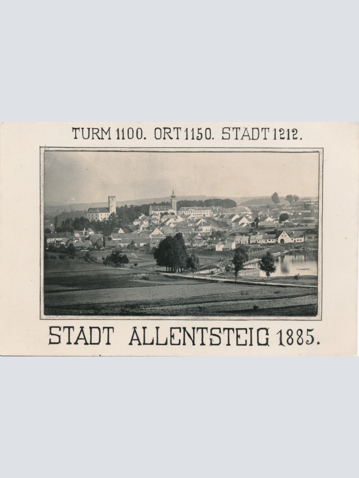 AK aus Allensteig 1885 Niederösterreich Ansichtskarte (16379)