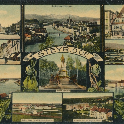 AK aus Steyr Mehrbildkarte Ansichtskarte (16375)