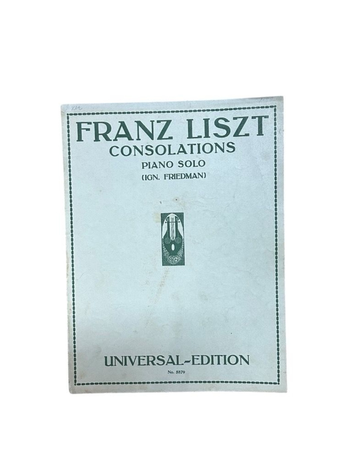 Consolations, six pieces, piano solo Liszt, Franz und Ign. Friedman: