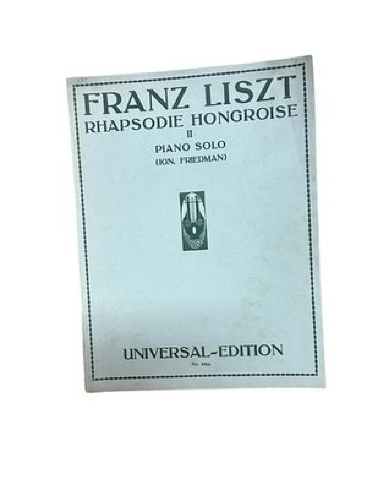 Rhapsodie hongroise I, piano solo Liszt, Franz und Ignaz Friedman: