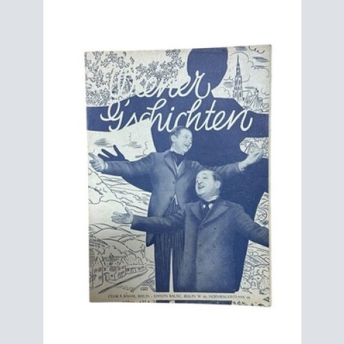 Wiener G´schichten (Text + Noten) Marischka, Ernst und Hans von Frankowsky: