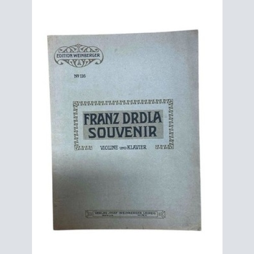 Souvenir, für Violine und Klavier Drdla, Franz: