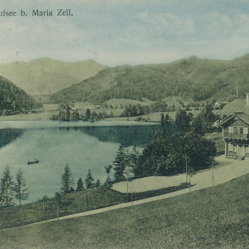 AK gruss vom Erlaufsee bei Mariazell Steiermark Ansichtskarte (16481)