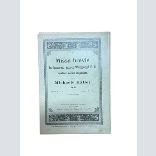 Missa brevis, op. 83 Haller, Michaele: