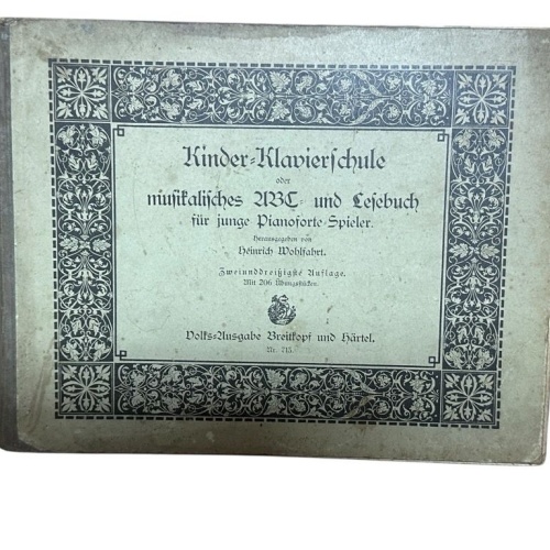 Kinder-Klavierschule oder Musikalisches ABC und Lesebuch für junge Pianoforte-Sp
