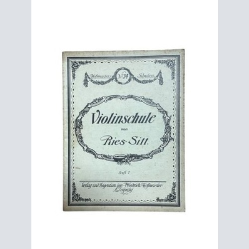Violinschule. Heft I Ries, Hubert und Hans Sitt: