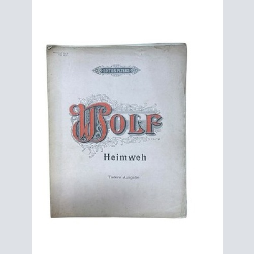 Heimweh, tiefer Ausgabe Wolf, Hugo: