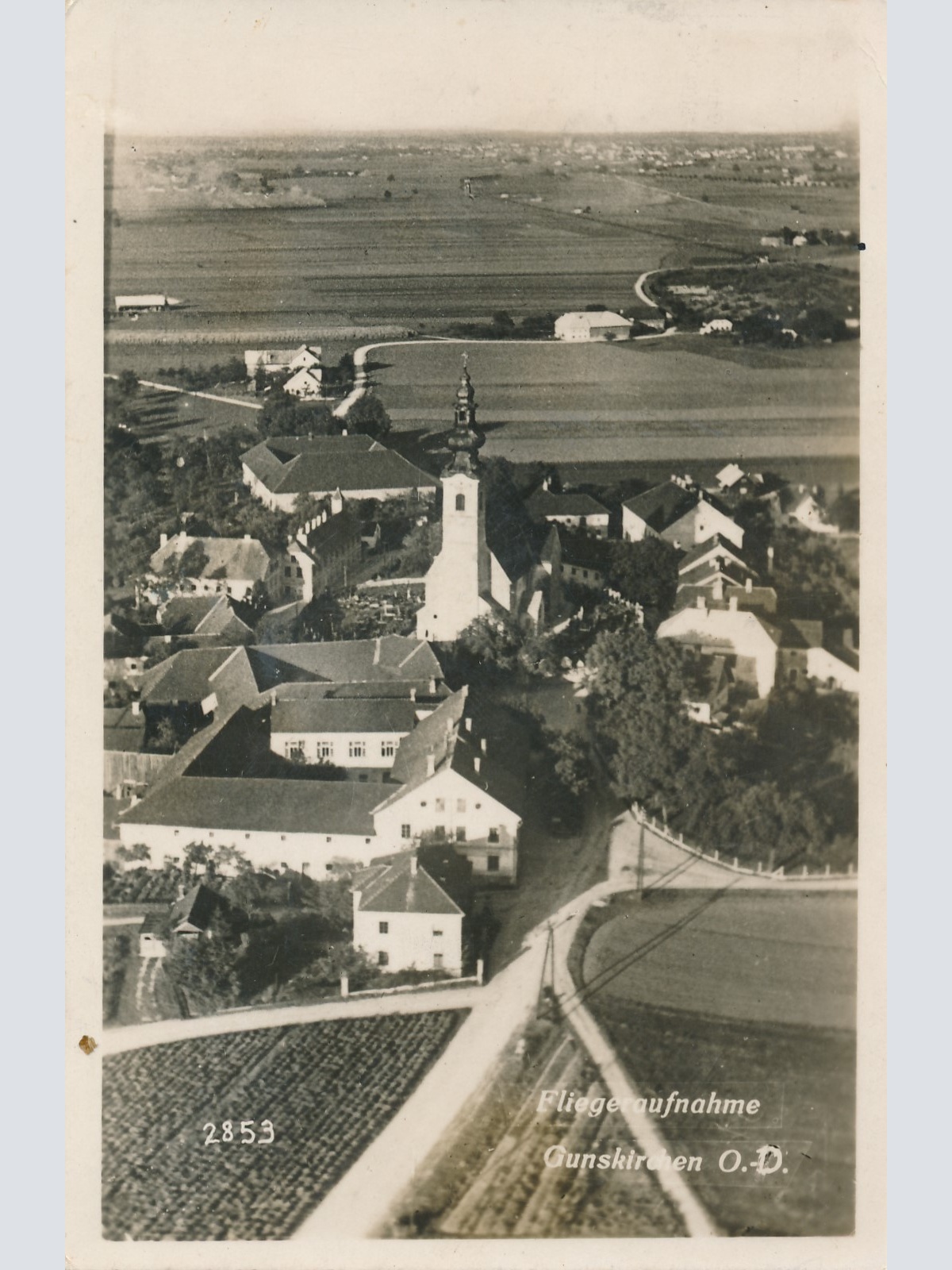 AK aus Gunskirchen Fliegeraufnahme Oberösterreich Ansichtskarte (16430)