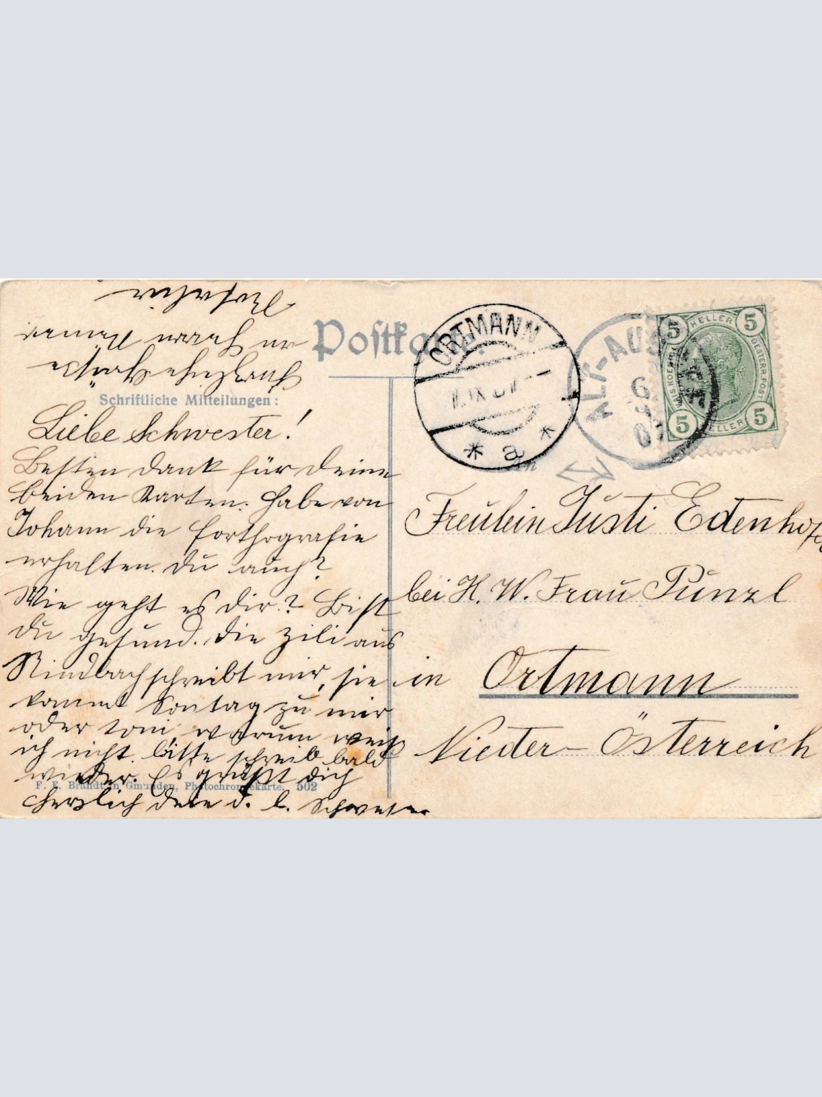 AK aus Alt Aussee Steiermark Ansichtskarte (16618)