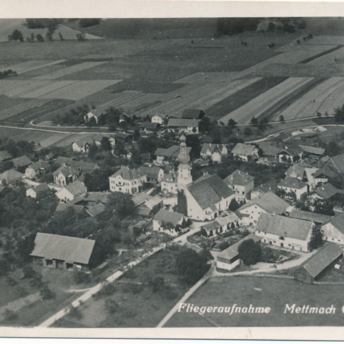 AK aus Mettmach Fliegeraufnahme Oberösterreich Ansichtskarte (16608)