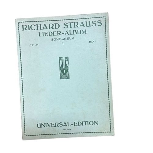 Lieder-Album Band 1. für hohe Stimme mit Klavierbegleitung Strauss, Richard: