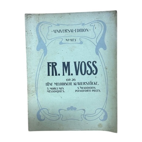 5 melodische Klavierstücke op.26 Voss, Frederick M.: