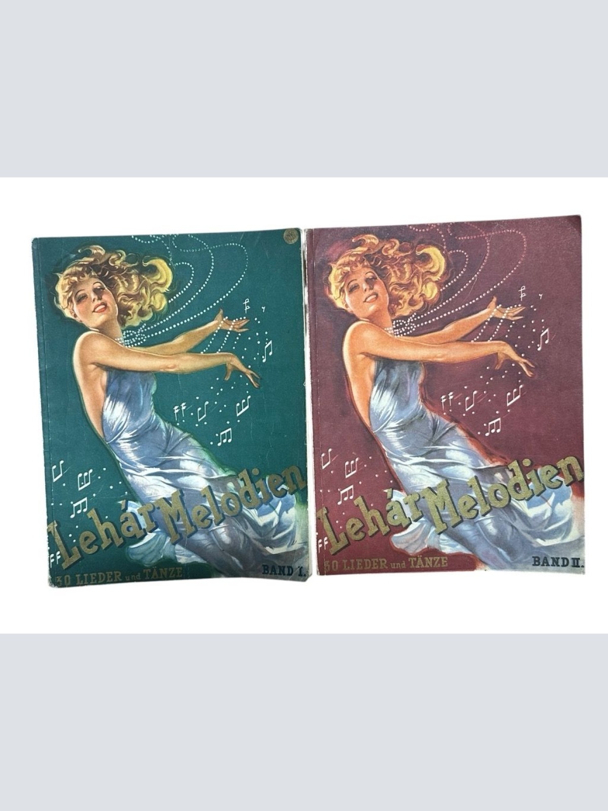 Lehár Melodien Band I und 2 Lieder und Tänze aus Werken von Franz Lehár in ungek