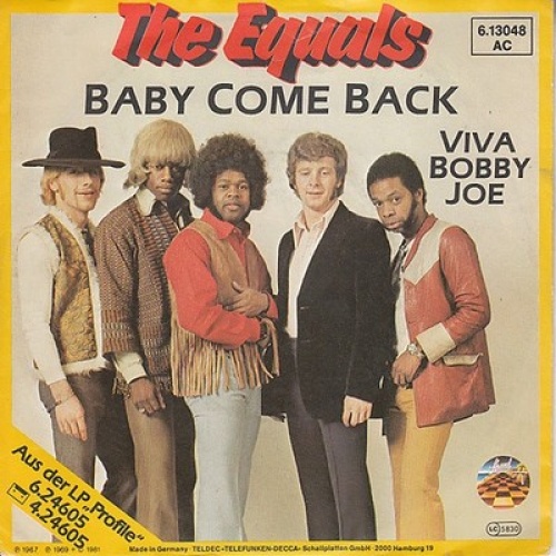 7", Single The Equals - Baby Come Back / Viva Bobby Joe