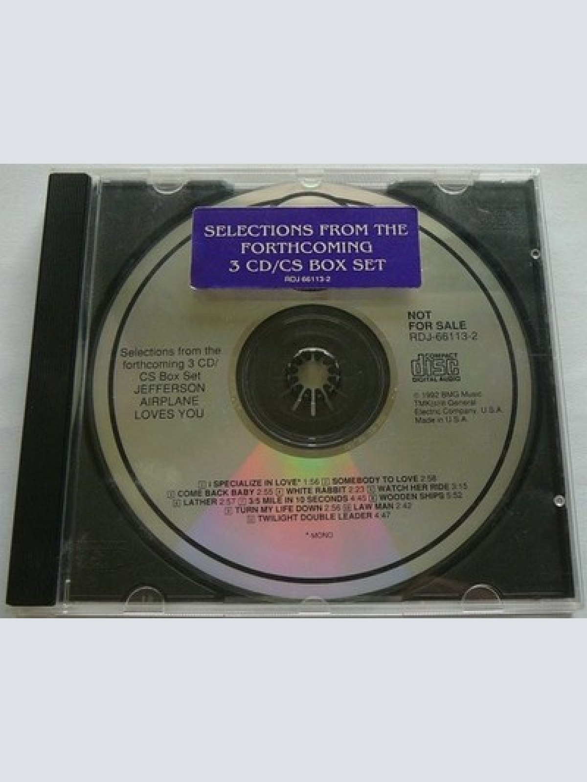 CD, Comp, Mono, Promo Jefferson Airplane - Jefferson Airplane Loves You