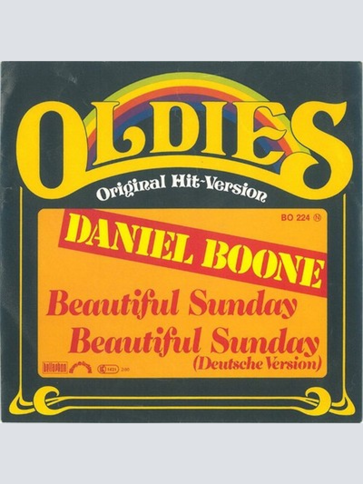 7", Single, RE Daniel Boone - Beautiful Sunday / Beautiful Sunday (Deutsche V...