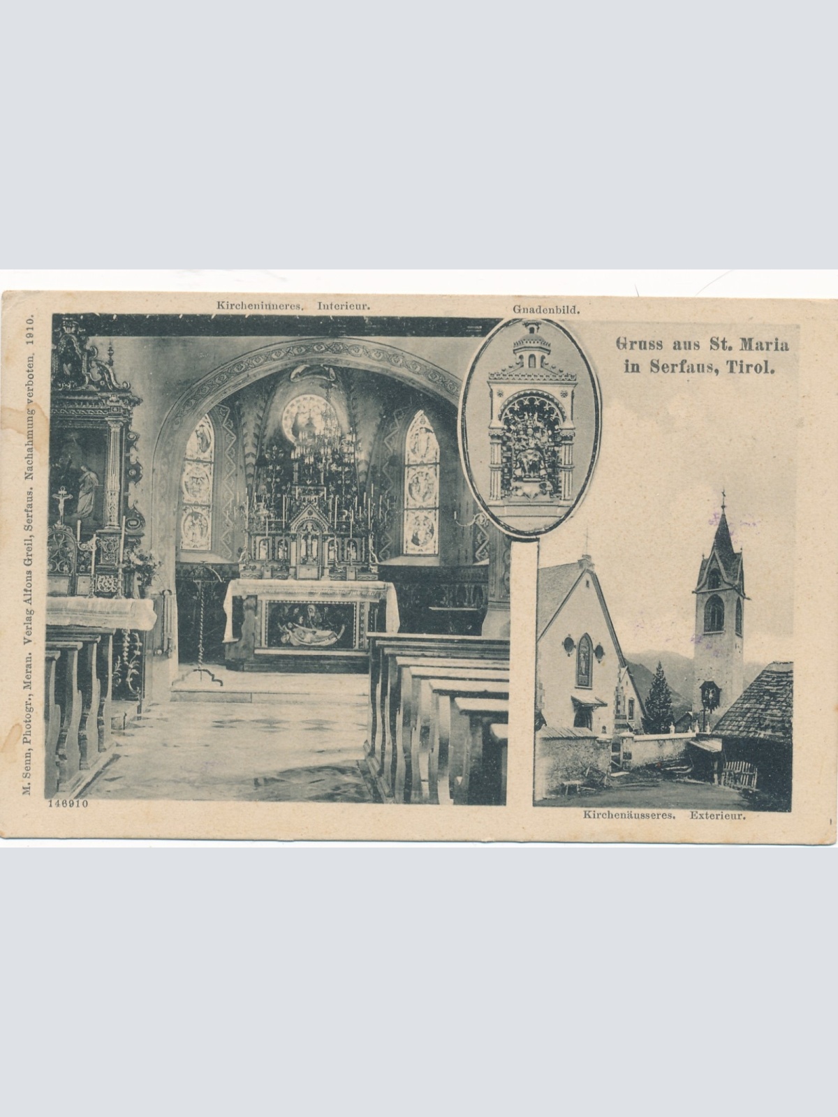 AK aus St. Maria in Serfans Tirol Ansichtskarte (16560)