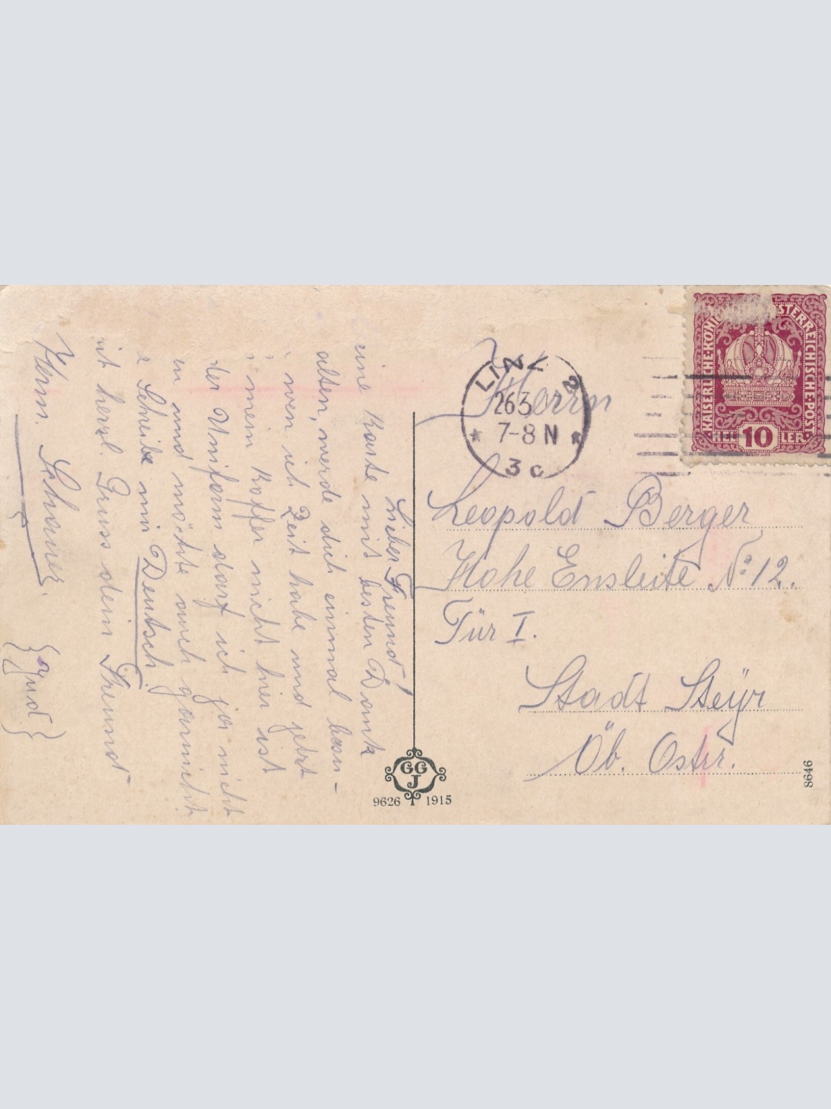 AK aus Linz an der Donau Oberösterreich Ansichtskarte (16576)