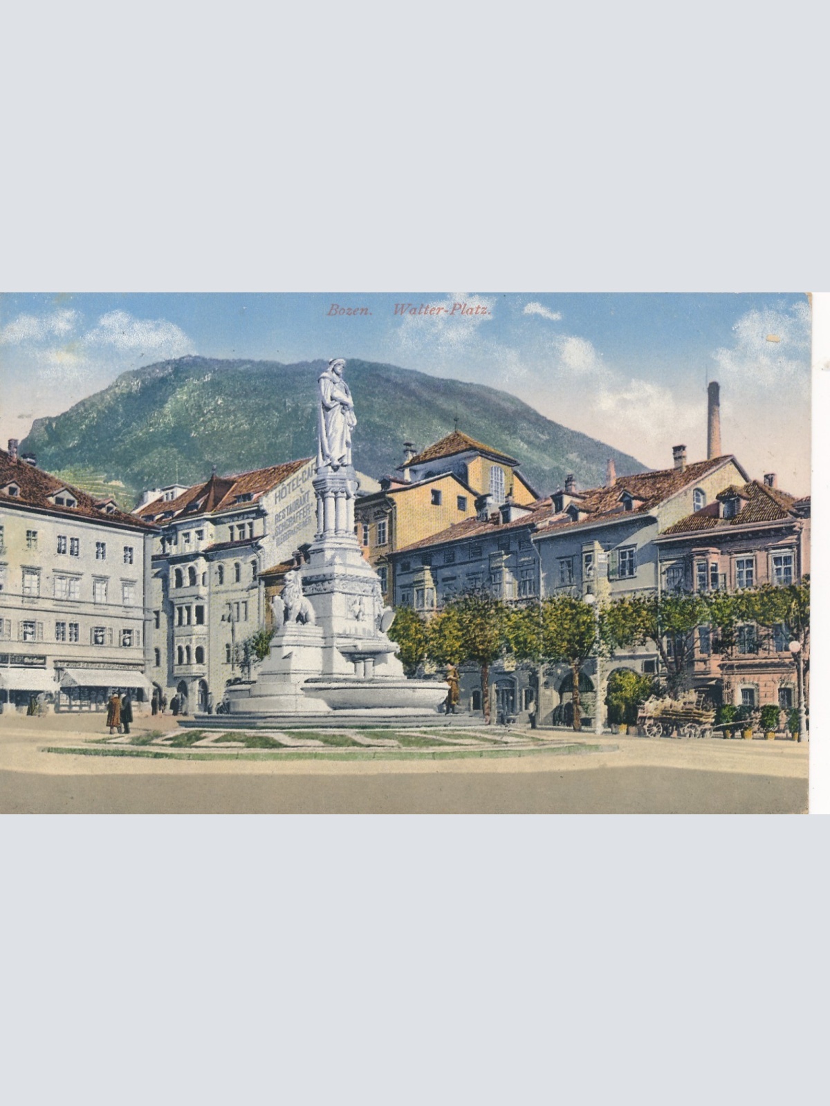 AK aus Bozen Walter Platz Italien Ansichtskarte (16556)
