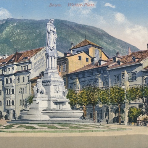 AK aus Bozen Walter Platz Italien Ansichtskarte (16556)