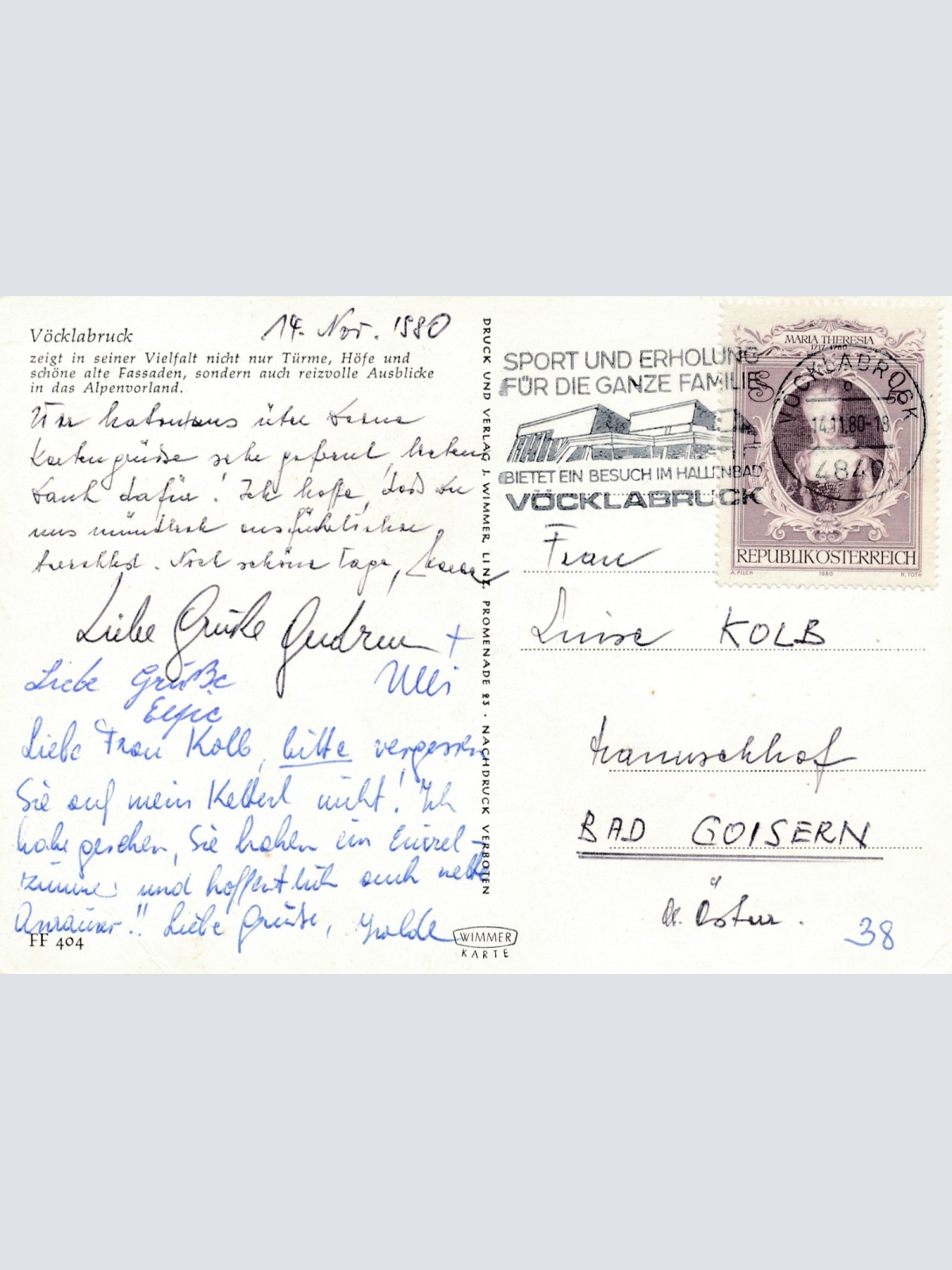 AK aus Vöcklabruck Oberösterreich Ansichtskarte (16718)