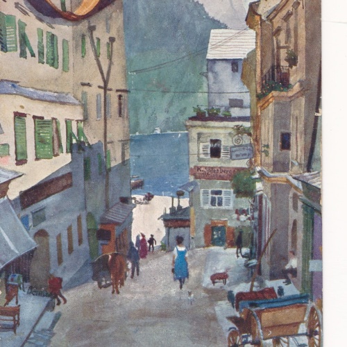 AK aus Gmunden Kirchengasse Oberösterreich Ansichtskarte (16724)