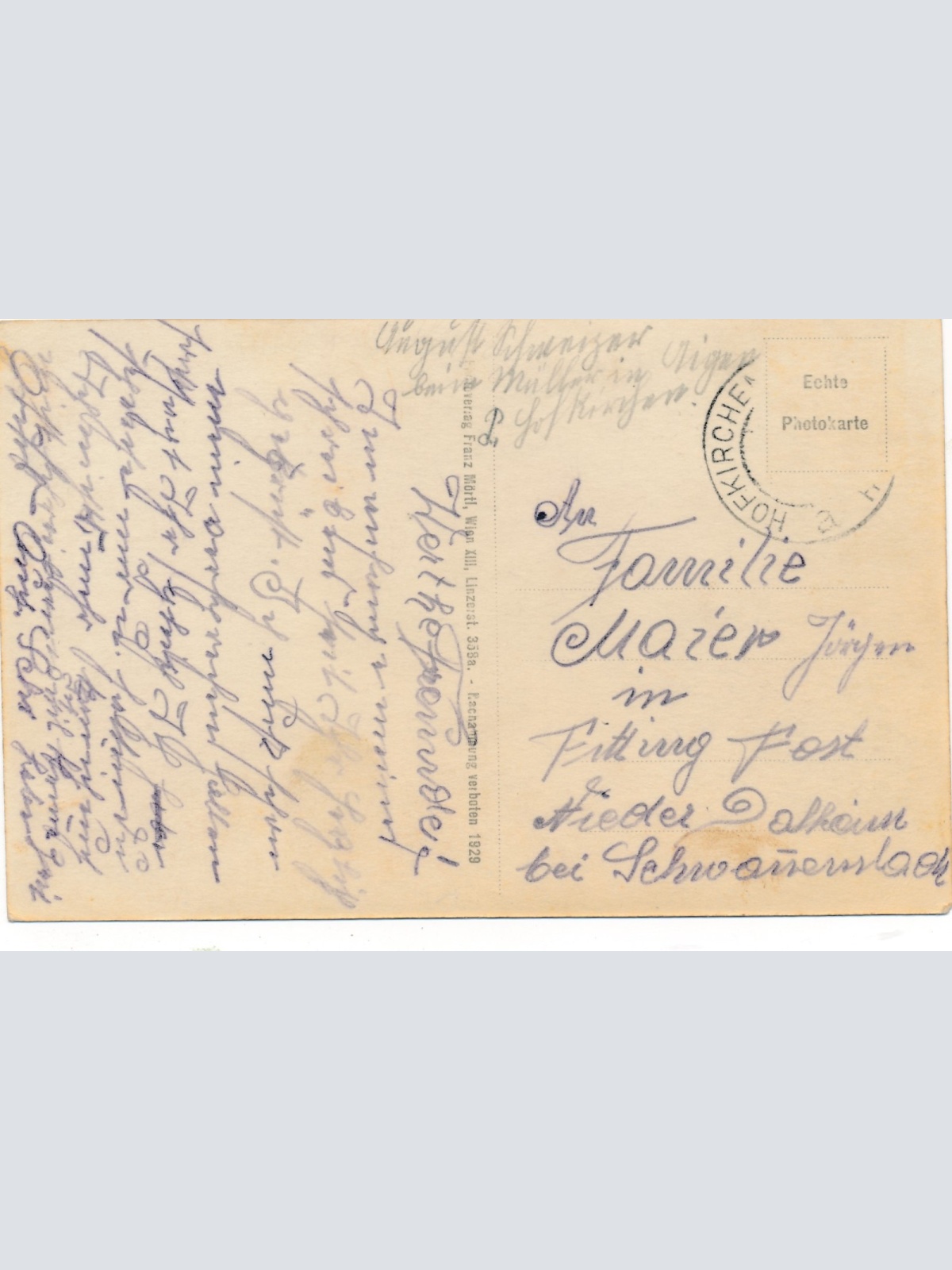 AK aus Hofkirchen an der Trattnach Marktplatz Ansichtskarte (16588)