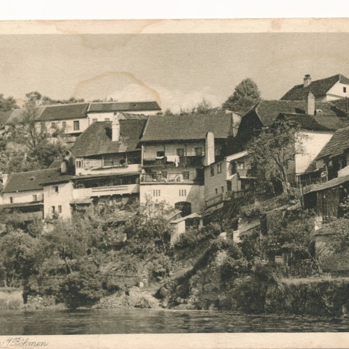 AK aus Krummau in Böhmen Tschechoslowakei Ansichtskarte (16601)