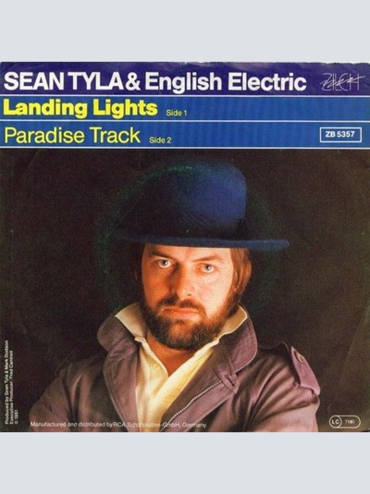 7", Single Sean Tyla & English Electric (3) - Landing Lights