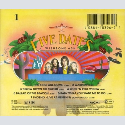 2xCD, Album, RE Wishbone Ash - Live Dates