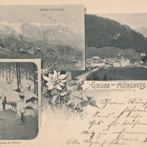AK gruss aus Mürzsteg Steiermark Ansichtskarte (16792)